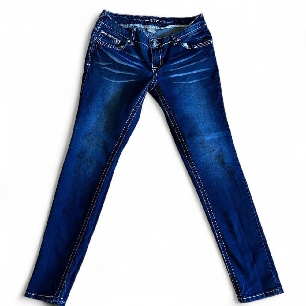 Vanity‎ women's  Blue and Navy Jeans 30x32 y2k retro EUC